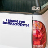 Ik ga terug naar boekwinkels. Fun Reader Slogan Bumpersticker (Op Truck)