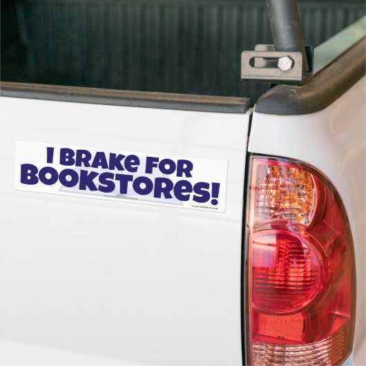 Ik ga terug naar boekwinkels. Fun Reader Slogan Bumpersticker (Op Truck)