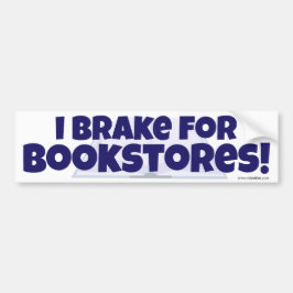 Ik ga terug naar boekwinkels. Fun Reader Slogan Bumpersticker