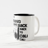 Ik ga terug naar Cali-Mok Tweekleurige Koffiemok (Voorkant rechts)