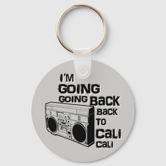 Ik ga terug naar Cali-Sleutelhanger Sleutelhanger (Voorkant)