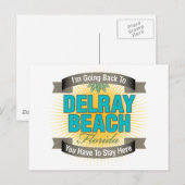 Ik ga terug naar (Delray Beach) Briefkaart (Voorkant / Achterkant)