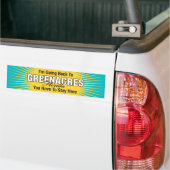 Ik ga terug naar (Greenacres) Bumpersticker (Op Truck)