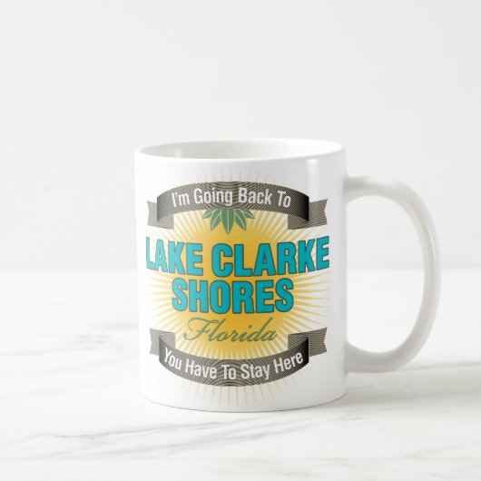 Ik ga terug naar het meer van Clarke Shores Koffiemok (Rechts)