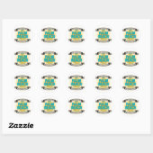 Ik ga terug naar (Palm Beach) Ronde Sticker (Vel)