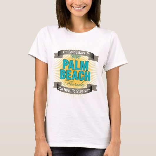 Ik ga terug naar (Palm Beach) T-shirt (Voorkant)