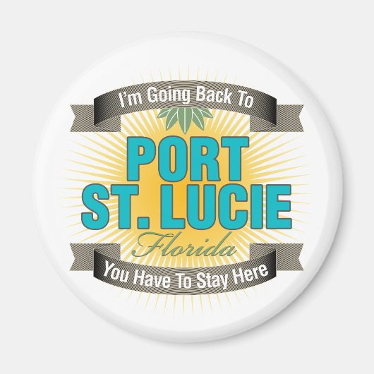 Ik ga terug naar Port St. Lucie Magneet (Voorkant)