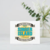 Ik ga terug naar (Singer Island) Briefkaart (Staand voorkant)