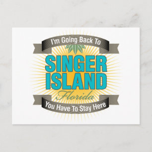 Ik ga terug naar (Singer Island) Briefkaart