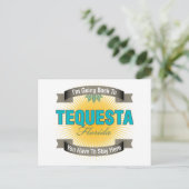 Ik ga terug naar (Tequesta) Briefkaart (Staand voorkant)