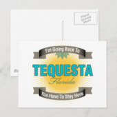 Ik ga terug naar (Tequesta) Briefkaart (Voorkant / Achterkant)