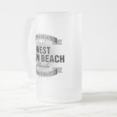 Ik ga terug naar (West Palm Beach) Matglas Bierpul (Voorkant links)
