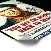 Ik ga terug naar Zee. Poster (Hoek)