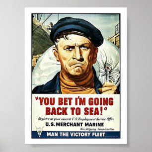 Ik ga terug naar Zee. Poster