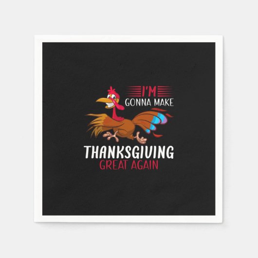 Ik ga Thanksgiving weer geweldig maken Servet (Voorkant)