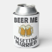 Ik ga trouwen met Funny Wedding Party. Blikjeskoeler (Blikje Voorkant)