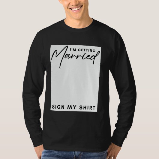 Ik ga trouwen teken mijn Shirt meisjes Verloving (Voorkant)