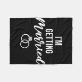 Ik ga trouwen Vrouwen Grappig vrijgezellenfeest Fleece Deken (Voorkant (Horizontaal))