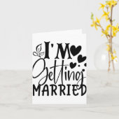 Ik ga trouwen Wedding Love Engaged Bride Kaart (Gele Bloem)