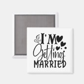 Ik ga trouwen Wedding Love Engaged Bride Magneet (Voorkant / Achterkant)