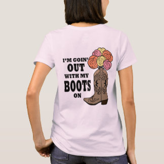 Ik ga uit met mijn boeken aan t-shirt
