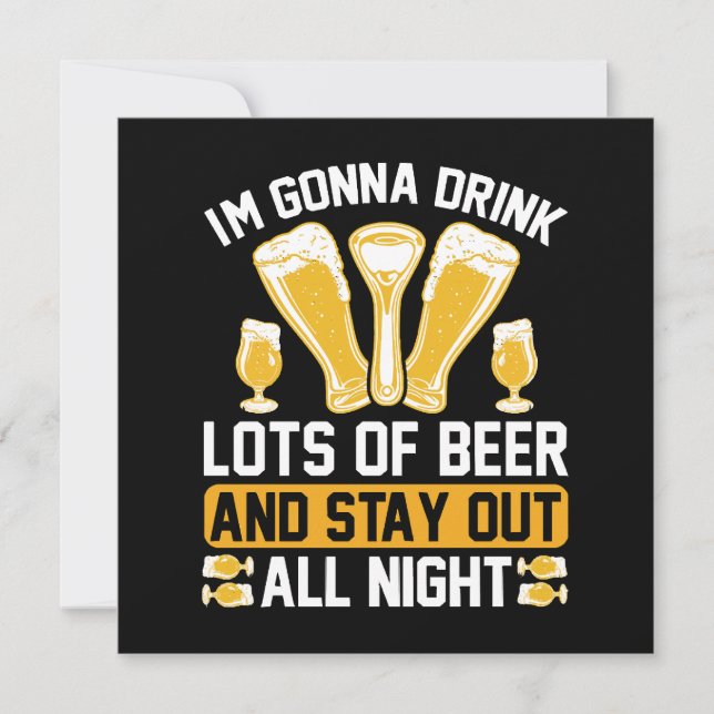 Ik ga veel bier drinken (Voorkant)