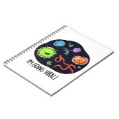 Ik Ga Viraal Funny Virus Stunt  Notitieboek (Linkerzijde)