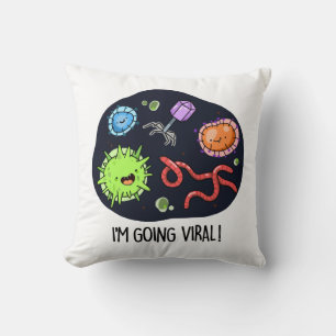 Ik ga Viral Funny Virus Pun Kussen