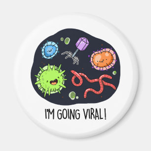 Ik ga Viral Funny Virus Pun Magneet