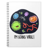 Ik ga Viral Funny Virus Pun Notitieboek (Voorkant)