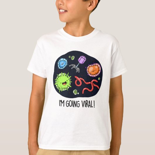 Ik ga Viral Funny Virus Pun T-shirt (Voorkant)