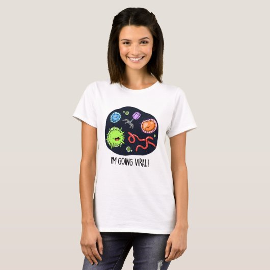 Ik ga Viral Funny Virus Pun T-shirt (Voorkant volledig)