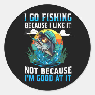 Ik ga vissen omdat ik het leuk vind, niet omdat ik ronde sticker