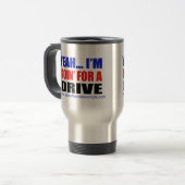 Ik ga voor een drive Travel Mug Reisbeker (Voorkant links)