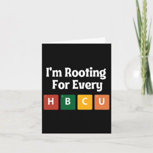 Ik ga voor elke HBCU Black History Month Kaart