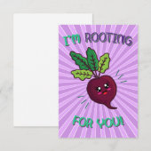 Ik ga voor je eten pun. bedankkaart (Voorkant / Achterkant)