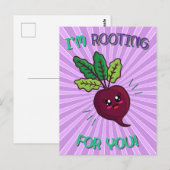 Ik ga voor je eten pun. briefkaart (Voorkant / Achterkant)