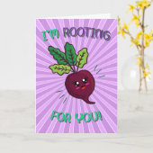 Ik ga voor je eten pun. kaart (Gele Bloem)