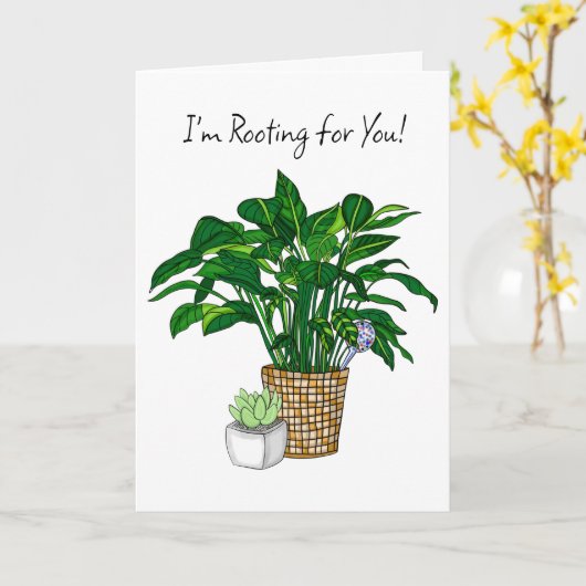 Ik ga voor je stemmen | Aanmoediging Kaart (Gele Bloem)