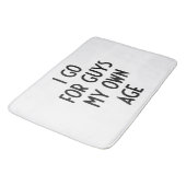 Ik ga voor jongens van mijn eigen leeftijd ik grap badmat (Gekanteld)