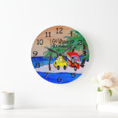 ik ga waar ik gesleepte camper wall klok ben (Huis)