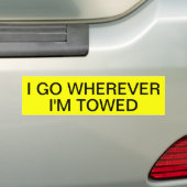IK GA WAAR IK TOWED BEN BUMPERSTICKER (Op auto)