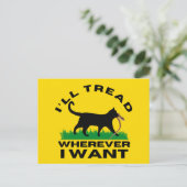 Ik ga waar ik wil briefkaart (Staand voorkant)