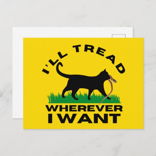 Ik ga waar ik wil briefkaart (Voorkant / Achterkant)