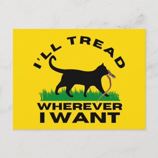 Ik ga waar ik wil briefkaart (Voorkant)