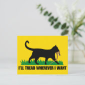 Ik ga waar ik wil briefkaart (Staand voorkant)