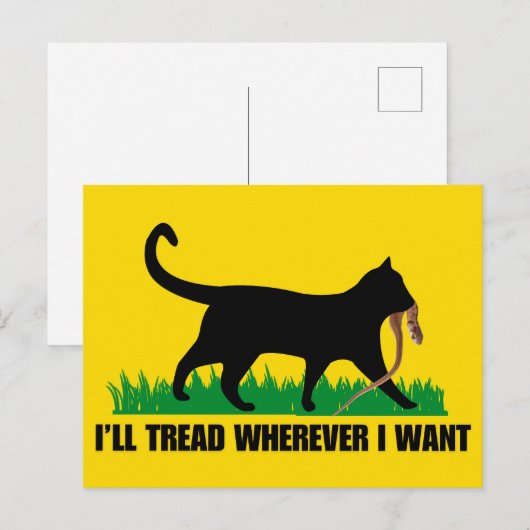 Ik ga waar ik wil briefkaart (Voorkant / Achterkant)