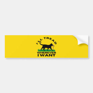 Ik ga waar ik wil bumpersticker