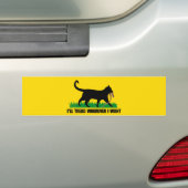 Ik ga waar ik wil bumpersticker (Op auto)