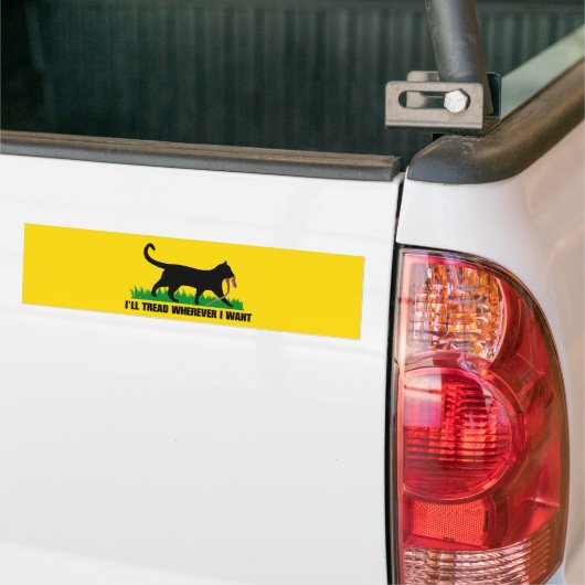 Ik ga waar ik wil bumpersticker (Op Truck)